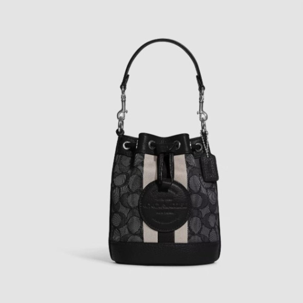 Coach Mini Dempsey Signature Bucket Satchel Crossbody Bag